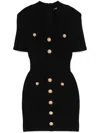 Balmain 4-pocket Knitted Cardigan In Black