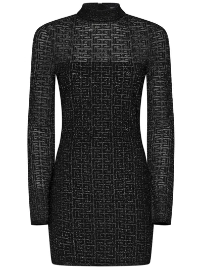 Balmain Vestido Corto - Negro In Black