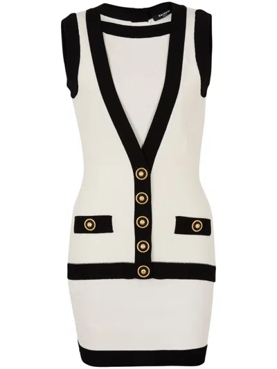 Balmain Dresses In White