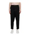 Balmain Drawstring Tapered Track Pants In Black