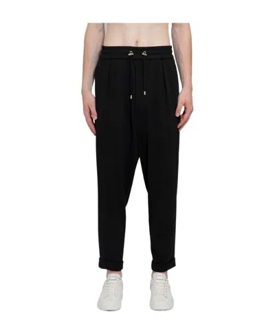BALMAIN BALMAIN DRAWSTRING CROPPED TROUSERS