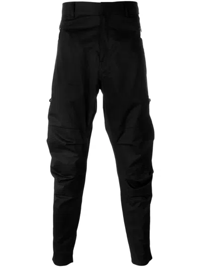 Balmain Drop Crotch Trousers In Black