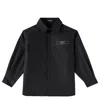 Balmain Dyed Cotton Shirt In Nero/nero