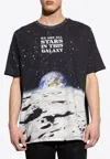 Balmain Earth And Stars Print T-shirt