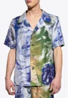 Balmain Earth Print Bowling Shirt