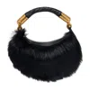 Balmain Black Ebene Mini Shoulder Bag In Black