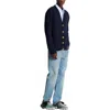 Balmain V-neck Blazer With Ribbed Cuffs And Hem