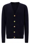 Balmain Men Eco-cashmere Cardigan In Blue