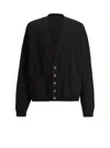 Balmain Eco-cashmere Cardigan In Black