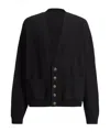 Balmain Eco-cashmere Cardigan In Black