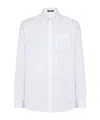 Balmain Cotton Poplin Crest Shirt