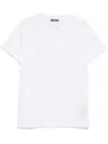 Balmain White Crewneck T-shirt With Logo Lettering On The Front In Cotton Man In White