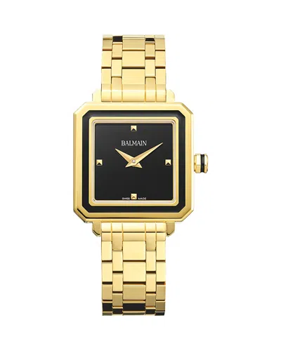Balmain Eirini Square Watch, 26mm In Gold