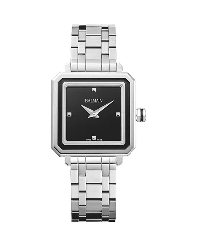 Balmain Eirini Square Watch, 26mm In Metallic