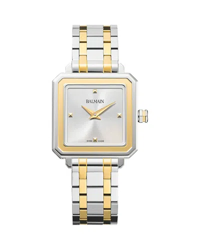 Balmain Eirini Square Watch, 26mm In Metallic