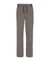 Balmain Monogram-jacquard Drawstring-waistband Track Pants In Black
