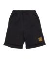 Balmain Elastic Waist Shorts In Black
