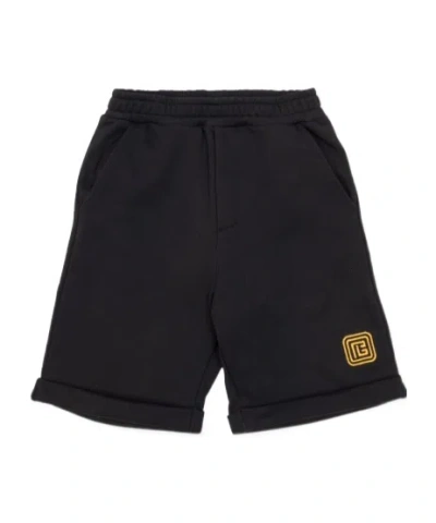Balmain Elastic Waist Shorts In Black
