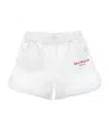 Balmain Elastic Waist Shorts In White
