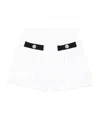 Balmain Elastic Waist Shorts In White