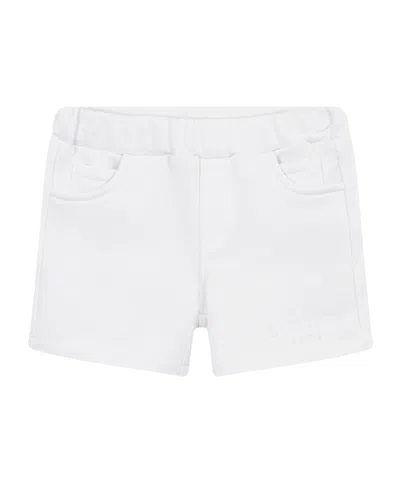 Balmain Elastic Waist Shorts In White