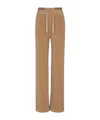 Balmain Elastic Waist Sweatpants In Light Brown