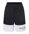 Balmain Elastic Waist Swimming Trunks In Black