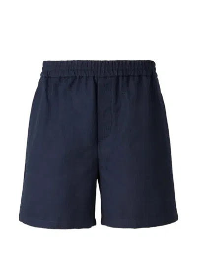 Balmain Elasticated-waistband Pyjama Shorts In Blue