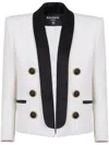 Balmain Long-sleeved Casual Jacket In Black