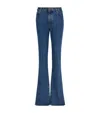 Balmain Elongated Straight Jeans In Blue