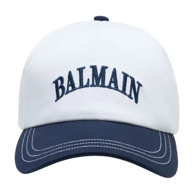 Balmain Emb Cap In Blue