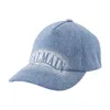 Balmain Logo-detail Baseball Cap In Blue