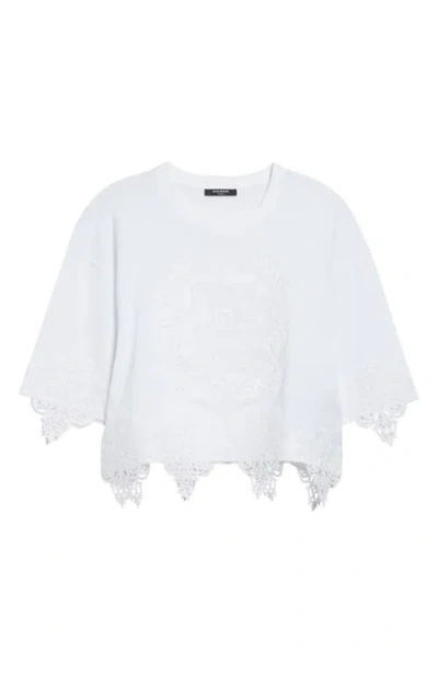 BALMAIN BALMAIN EMBLEM BASEBALL T-SHIRT
