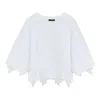 Balmain Emblem Baseball T-shirt In White