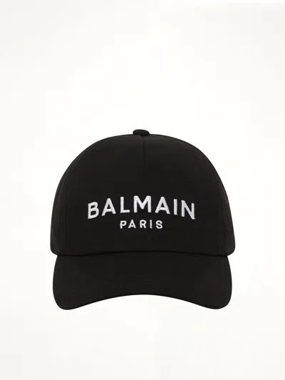 Balmain Emblem Cap In Neutral