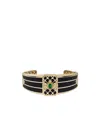 Balmain Emblem Large Cuff In Black