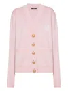 Balmain Silk-cotton Embroidered Cardigan