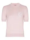 Balmain Silk-cotton Embroidered Knit Top