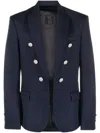 Balmain Embossed-button Double-breasted Blazer