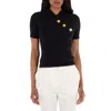 Balmain Embossed-button Short-sleeve T-shirt