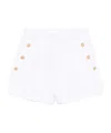 BALMAIN EMBOSSED-BUTTONS SHORTS