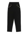 Balmain Embossed-buttons Track Pants In Black