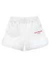 Balmain Embossed-logo Shorts In White
