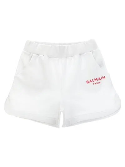 BALMAIN EMBOSSED LOGO SHORTS