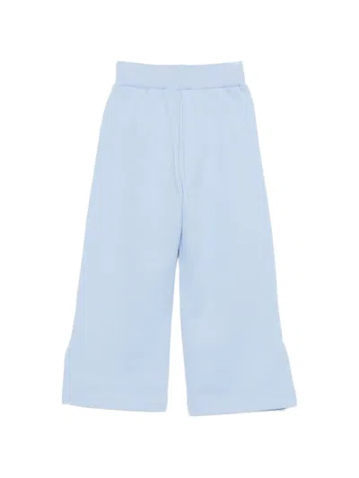 Balmain Kids' Embossed-button Track Pants In Blue