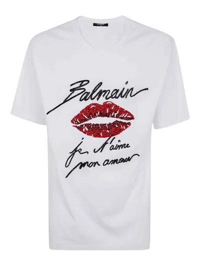 BALMAIN EMBROIDERE T-SHIRT