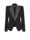 Balmain Embroidered 6-buttons Jacket In Black