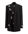 Balmain Embroidered Insect Jacket In Animal Print