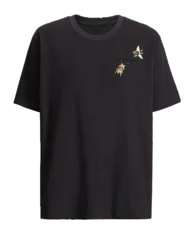 BALMAIN EMBROIDERED BALMAIN INSECT T-SHIRT