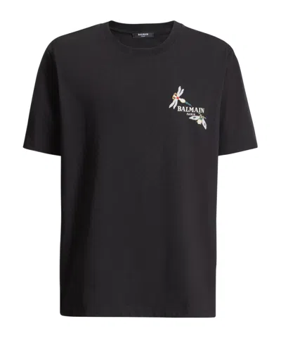 BALMAIN EMBROIDERED BALMAIN INSECT T-SHIRT